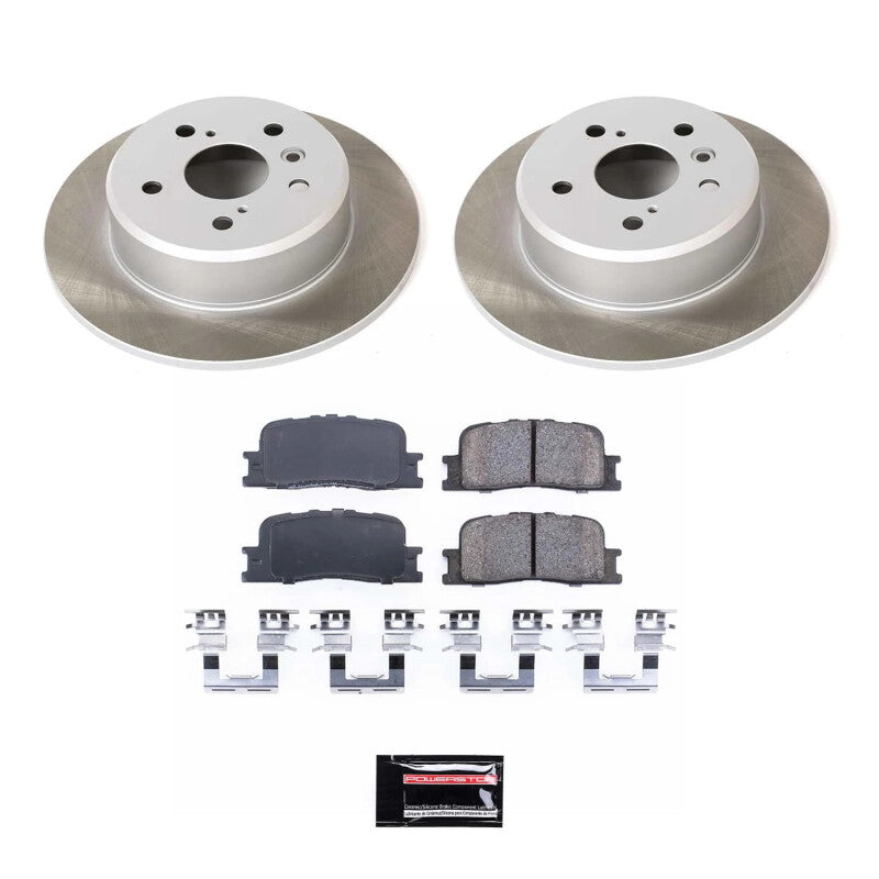 Power Stop 01-03 Toyota Highlander Rear Semi-Coated Rotor Kit Power Stop 01-03 Toyota Highlander Rear Semi-Coated Rotor Kit
