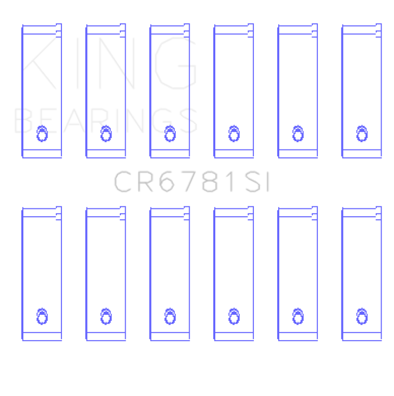 King Engine Bearings Chrysler 2.7L (Od+.002in) (Size +0.25mm) Connecting Rod Bearing Set King Engine Bearings Chrysler 2.7L (Od+.002in) (Size +0.25mm) Connecting Rod Bearing Set