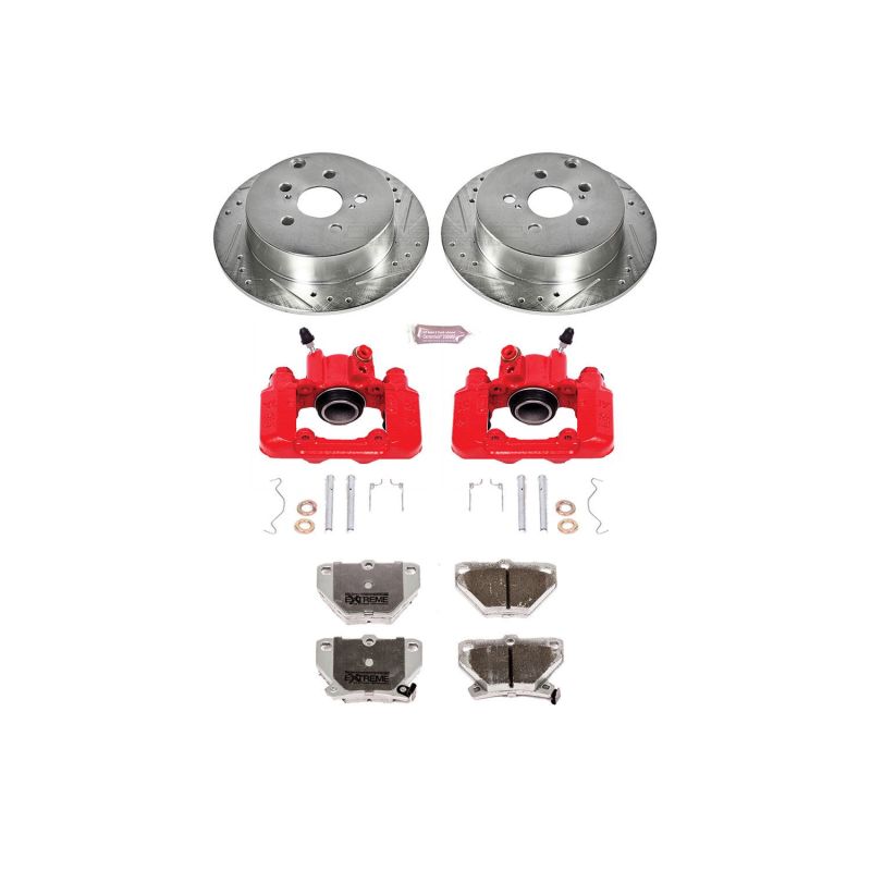 Power Stop 03-06 Pontiac Vibe Rear Z26 Street Warrior Brake Kit w/Calipers Power Stop 03-06 Pontiac Vibe Rear Z26 Street Warrior Brake Kit w/Calipers