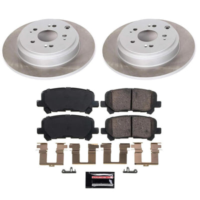 Power Stop 12-15 Honda Pilot Rear Semi-Coated Rotor Kit