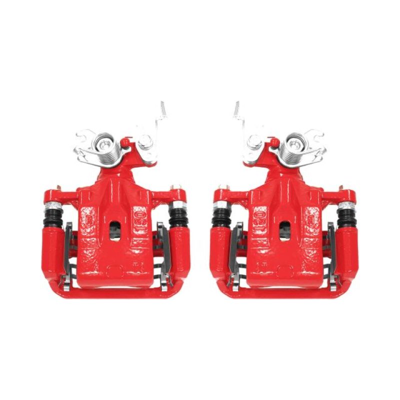 Power Stop 06-12 Ford Fusion Rear Red Calipers w/Brackets - Pair Power Stop 06-12 Ford Fusion Rear Red Calipers w/Brackets - Pair