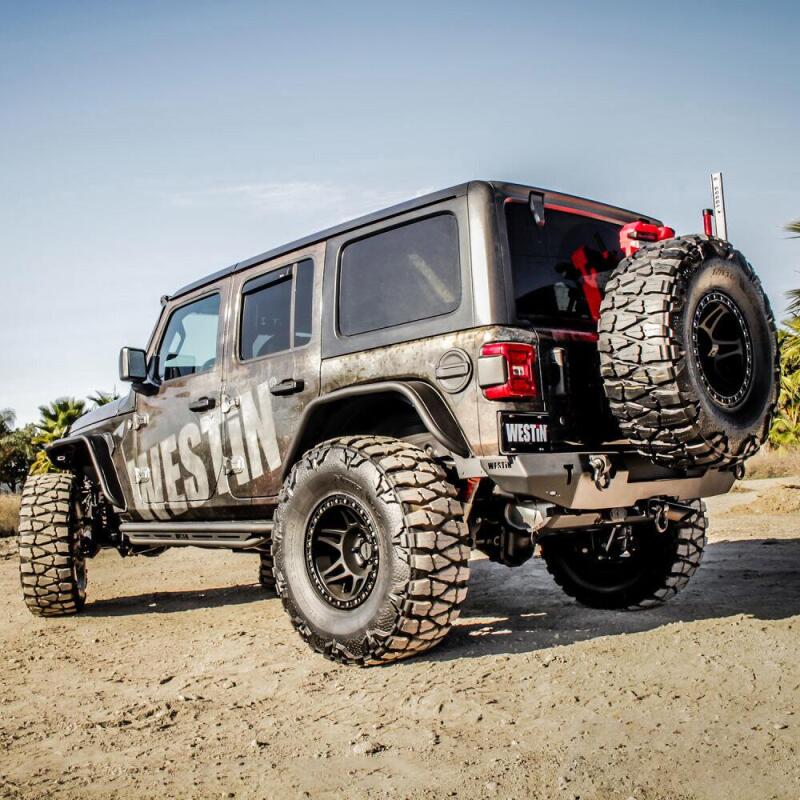 Westin 18-19 Jeep Wrangler JL Rear Bumper - Textured Black Westin 18-19 Jeep Wrangler JL Rear Bumper - Textured Black