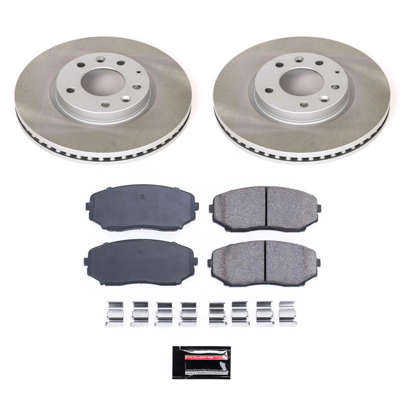 Power Stop 07-12 Mazda CX-7 Front Semi-Coated Rotor Kit Power Stop 07-12 Mazda CX-7 Front Semi-Coated Rotor Kit