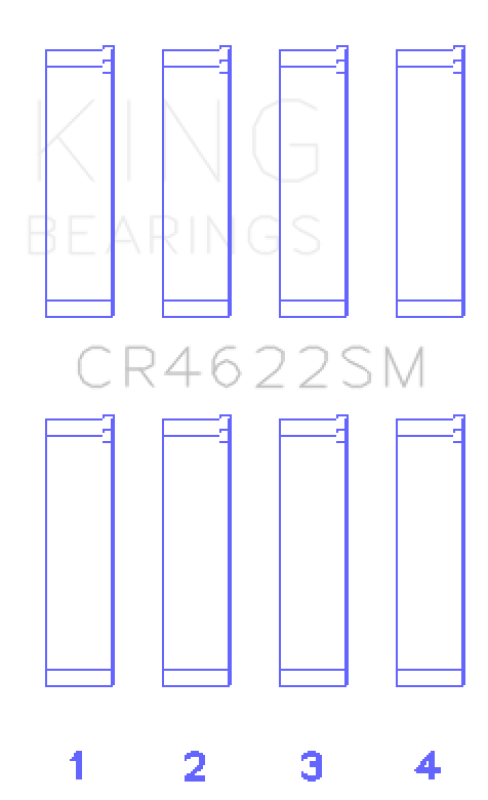 King Engine Bearings Subaru Fb20 (Size +0.25mm) Connecting Rod Bearing Set King Engine Bearings Subaru Fb20 (Size +0.25mm) Connecting Rod Bearing Set