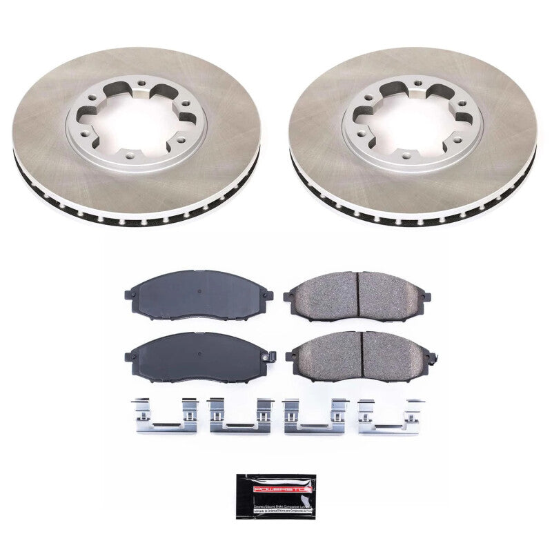Power Stop 00-04 Nissan Xterra Front Semi-Coated Rotor Kit Power Stop 00-04 Nissan Xterra Front Semi-Coated Rotor Kit