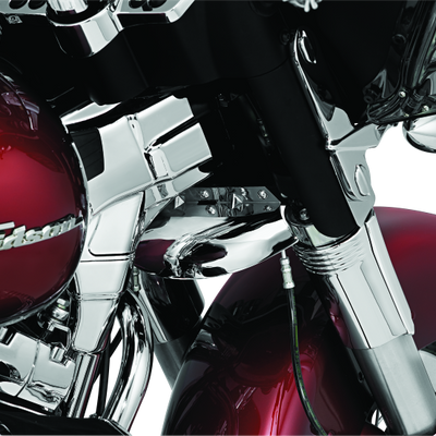 Kuryakyn Deluxe Neck Covers 95-07 Touring Models Chrome