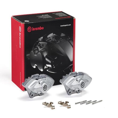 Brembo OE 16-21 BMW M2/17-18 M3/17-20 M4/14-16 M235i Hydraulic Rear X-Style Brake Calipers - Silver