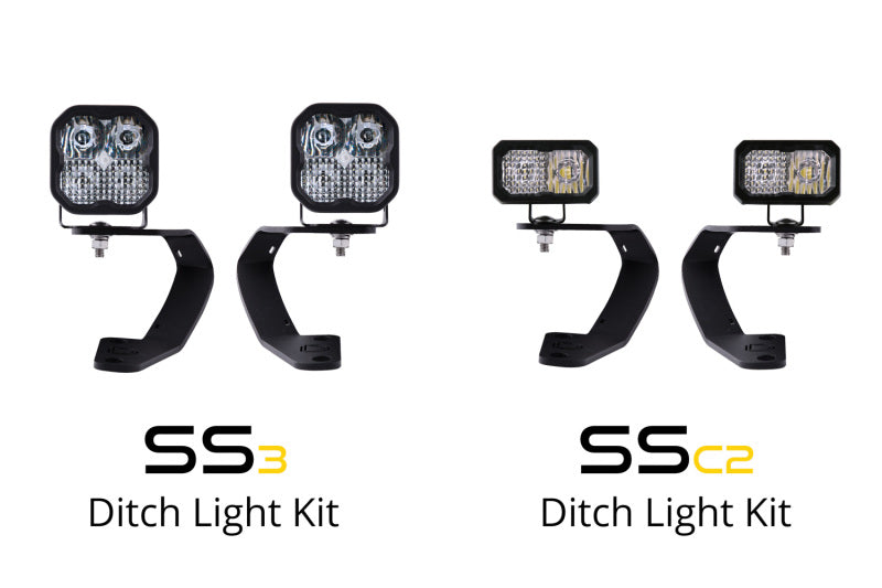 Diode Dynamics 10-21 Toyota 4Runner SS3 LED Ditch Light Kit - Yellow Pro Combo Diode Dynamics 10-21 Toyota 4Runner SS3 LED Ditch Light Kit - Yellow Pro Combo
