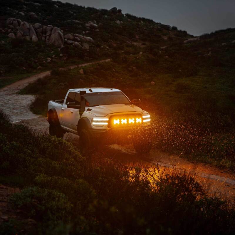 KC HiLiTES SlimLite 8in. LED Light Shield (Shield Only) - Amber KC HiLiTES SlimLite 8in. LED Light Shield (Shield Only) - Amber