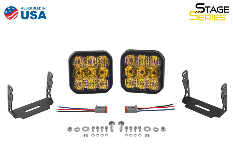 Diode Dynamics SS5 LED Pod Pro - Yellow Driving (Pair) Diode Dynamics SS5 LED Pod Pro - Yellow Driving (Pair)