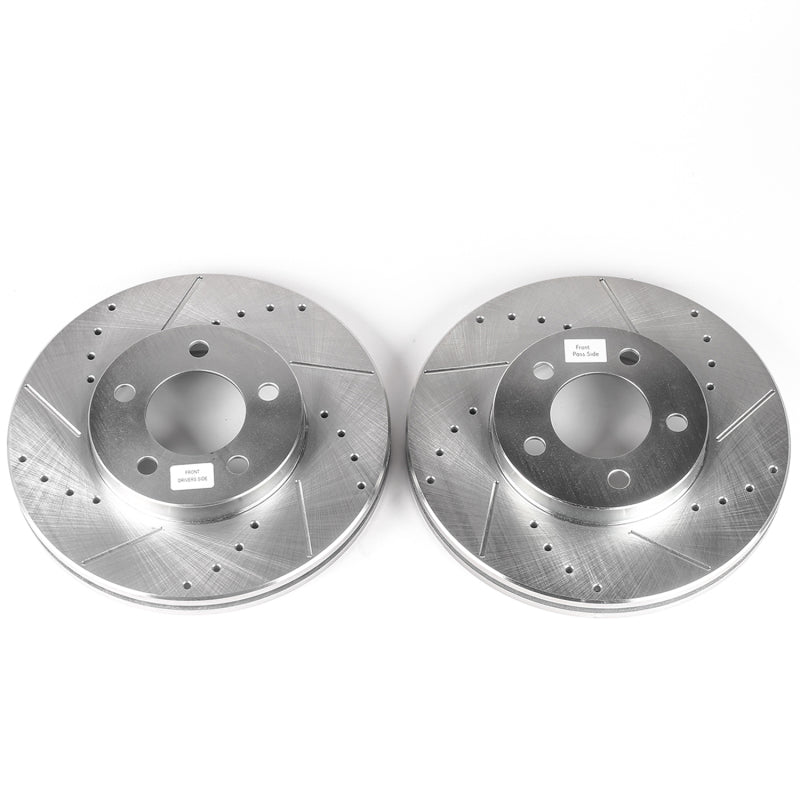 Power Stop 94-00 Ford Taurus Front Evolution Drilled & Slotted Rotors - Pair Power Stop 94-00 Ford Taurus Front Evolution Drilled & Slotted Rotors - Pair