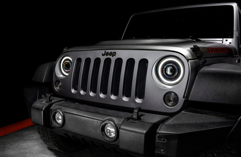 ORACLE Lighting 0718 Jeep Wrangler JK Oculus 7in Switchback Bi-LED Projector Headlights ORACLE Lighting 0718 Jeep Wrangler JK Oculus 7in Switchback Bi-LED Projector Headlights
