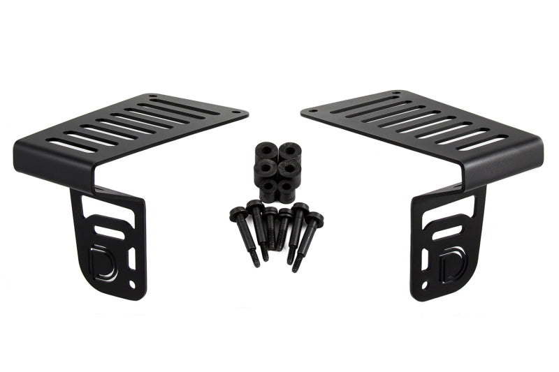 Diode Dynamics 18-21 Jeep JL Wrangler/Gladiator Cowl Mount LED Bracket Kit Diode Dynamics 18-21 Jeep JL Wrangler/Gladiator Cowl Mount LED Bracket Kit