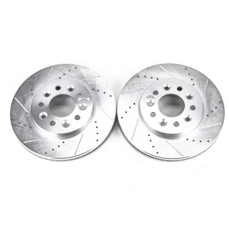 Power Stop 04-07 Ford Freestar Front Evolution Drilled & Slotted Rotors - Pair Power Stop 04-07 Ford Freestar Front Evolution Drilled & Slotted Rotors - Pair