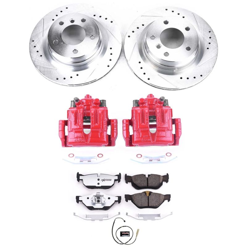 Power Stop 11-13 BMW 328i Rear Z26 Street Warrior Brake Kit w/Calipers Power Stop 11-13 BMW 328i Rear Z26 Street Warrior Brake Kit w/Calipers