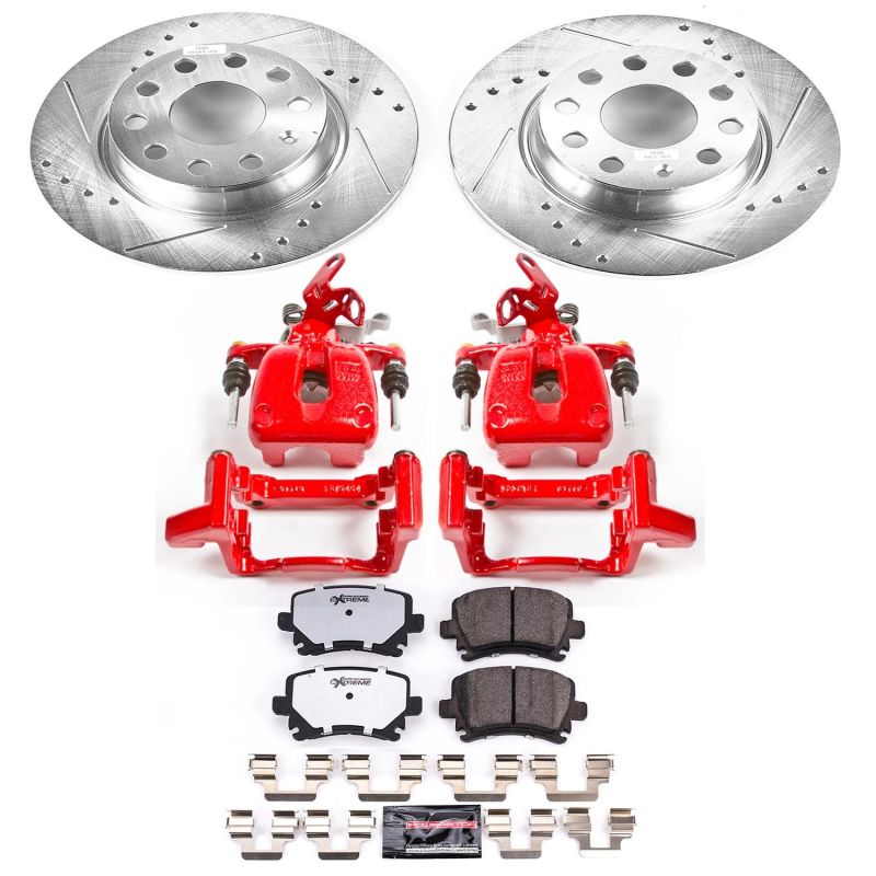 Power Stop 2010 Volkswagen Golf Rear Z26 Street Warrior Brake Kit w/Calipers Power Stop 2010 Volkswagen Golf Rear Z26 Street Warrior Brake Kit w/Calipers