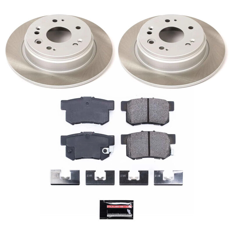 Power Stop 02-04 Honda CR-V Rear Semi-Coated Rotor Kit Power Stop 02-04 Honda CR-V Rear Semi-Coated Rotor Kit
