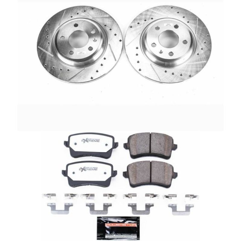 Power Stop 09-16 Audi A4 Rear Z26 Street Warrior Brake Kit Power Stop 09-16 Audi A4 Rear Z26 Street Warrior Brake Kit