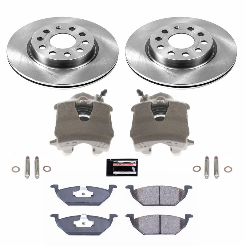 Power Stop 11-15 Volkswagen Jetta Front Autospecialty Brake Kit w/Calipers Power Stop 11-15 Volkswagen Jetta Front Autospecialty Brake Kit w/Calipers
