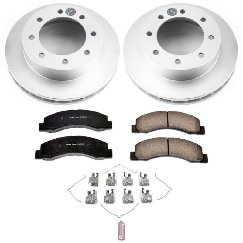 Power Stop 1999 Ford F-250 Super Duty Front Z17 Evolution Geomet Coated Brake Kit Power Stop 1999 Ford F-250 Super Duty Front Z17 Evolution Geomet Coated Brake Kit