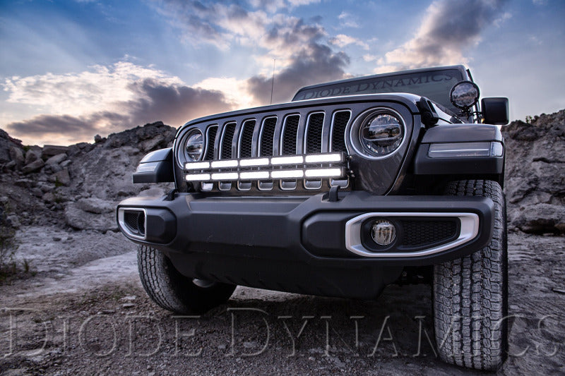 Diode Dynamics 18-21 Jeep JL Wrangler/Gladiator SS30 Bumper Bracket Kit - Amber Combo Dual Diode Dynamics 18-21 Jeep JL Wrangler/Gladiator SS30 Bumper Bracket Kit - Amber Combo Dual