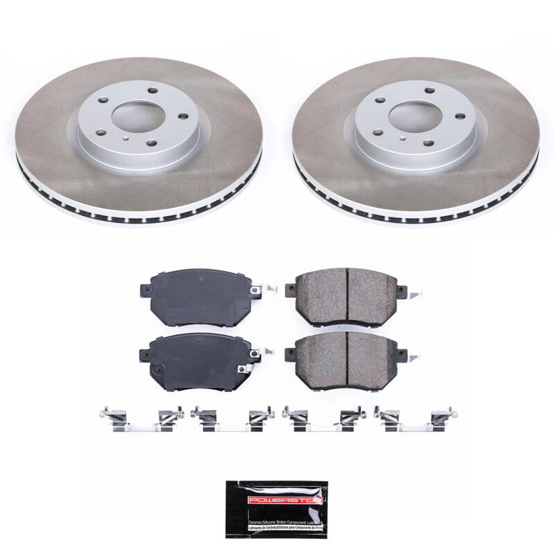 Power Stop 06-07 Nissan Murano Front Semi-Coated Rotor Kit Power Stop 06-07 Nissan Murano Front Semi-Coated Rotor Kit