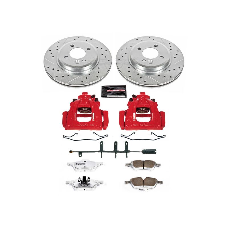 Power Stop 02-06 Mini Cooper Front Z26 Street Warrior Brake Kit w/Calipers Power Stop 02-06 Mini Cooper Front Z26 Street Warrior Brake Kit w/Calipers