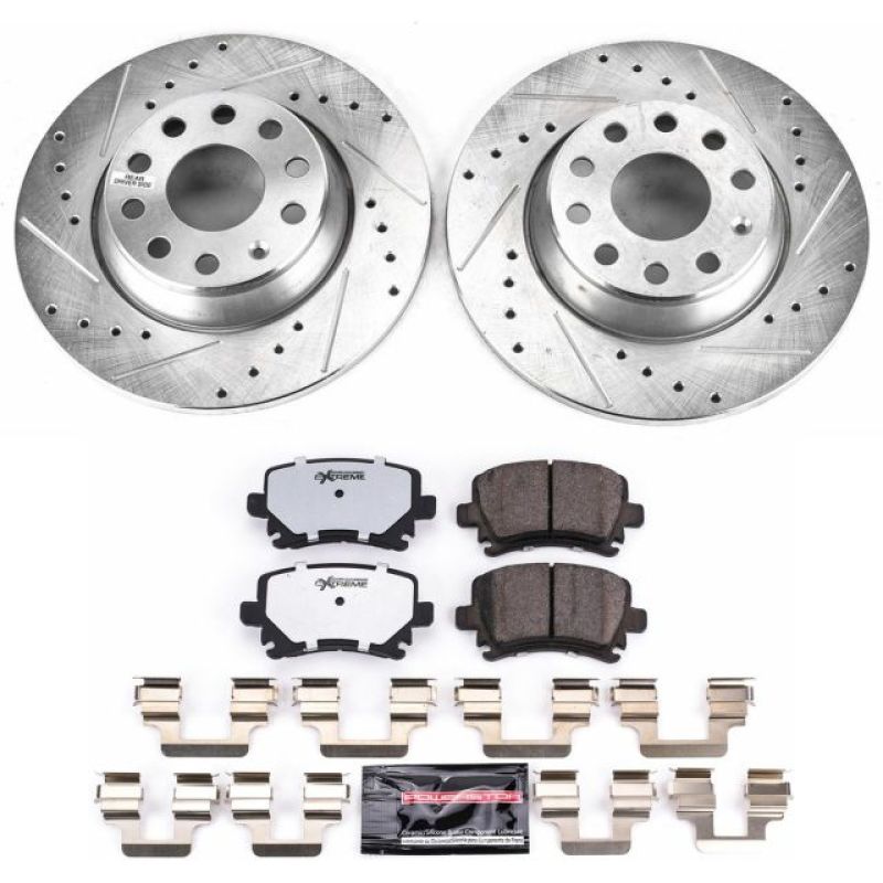 Power Stop 06-09 Audi A3 Rear Z26 Street Warrior Brake Kit Power Stop 06-09 Audi A3 Rear Z26 Street Warrior Brake Kit