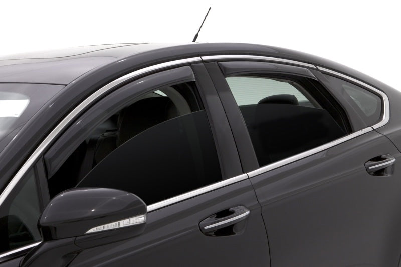 AVS 13-18 Ford Fusion Ventvisor In-Channel Front & Rear Window Deflectors 4pc - Smoke AVS 13-18 Ford Fusion Ventvisor In-Channel Front & Rear Window Deflectors 4pc - Smoke