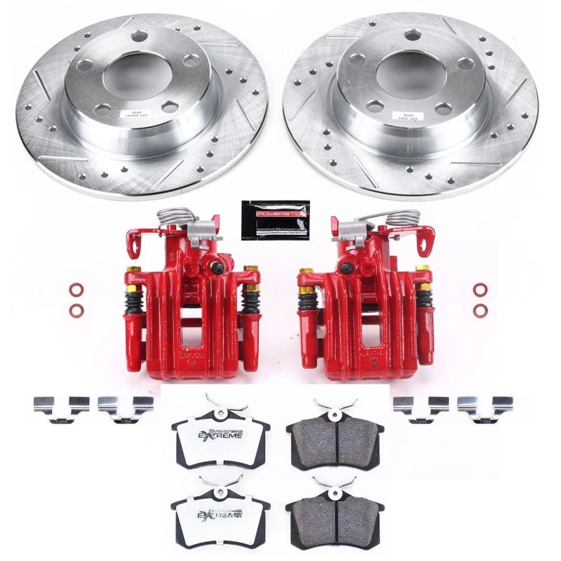 Power Stop 01-05 Audi Allroad Quattro Rear Z26 Street Warrior Brake Kit w/Calipers Power Stop 01-05 Audi Allroad Quattro Rear Z26 Street Warrior Brake Kit w/Calipers