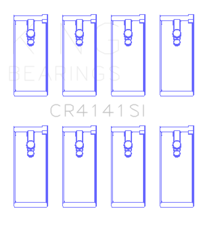 King Engine Bearings Isuzu 4Zb1/4Zd1/G130/G161/G201 (Size +0.25mm) Connecting Rod Bearing Set King Engine Bearings Isuzu 4Zb1/4Zd1/G130/G161/G201 (Size +0.25mm) Connecting Rod Bearing Set