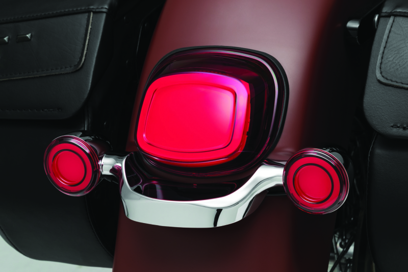 Kuryakyn Tracer L.E.D. Front Turn Signal Insert Red Light Red Lens 1156 Kuryakyn Tracer L.E.D. Front Turn Signal Insert Red Light Red Lens 1156