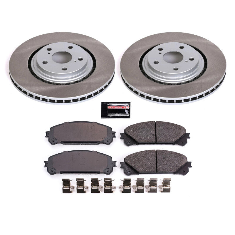 Power Stop 11-20 Toyota Sienna Front Semi-Coated Rotor Kit Power Stop 11-20 Toyota Sienna Front Semi-Coated Rotor Kit