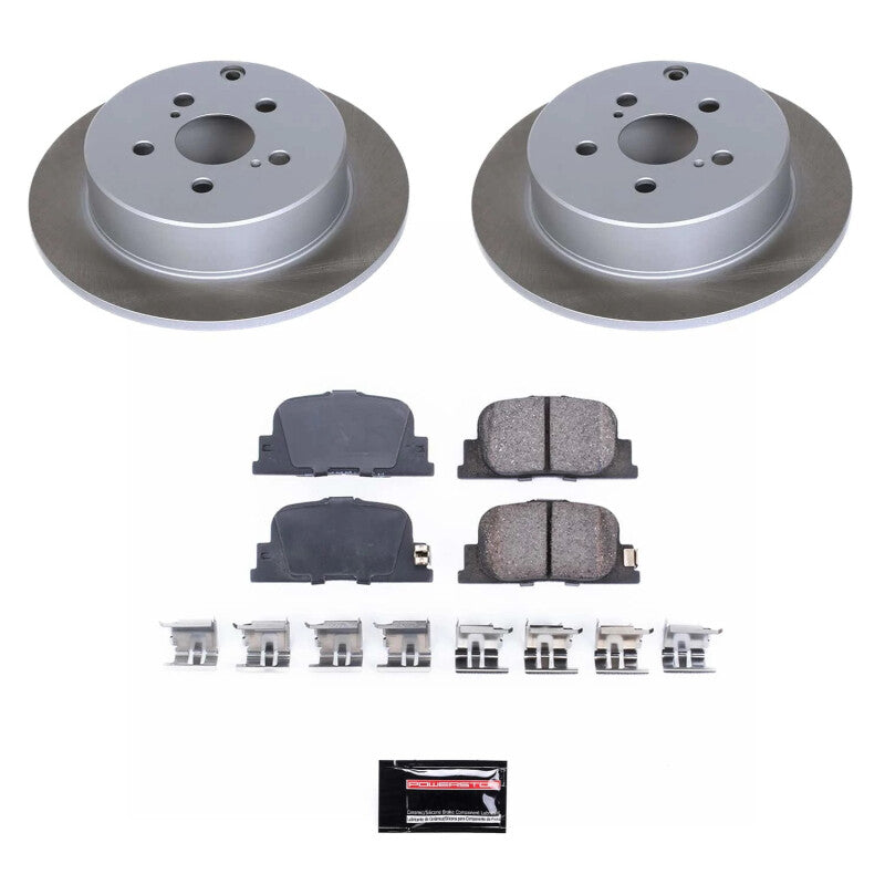 Power Stop 05-10 Scion tC Rear Semi-Coated Rotor Kit Power Stop 05-10 Scion tC Rear Semi-Coated Rotor Kit