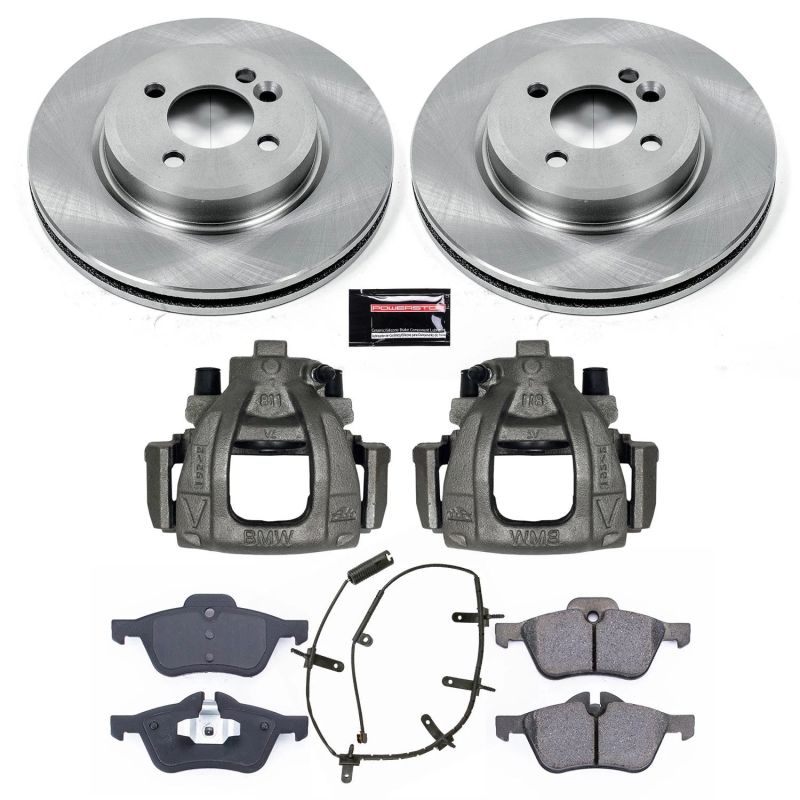 Power Stop 02-06 Mini Cooper Front Autospecialty Brake Kit w/Calipers Power Stop 02-06 Mini Cooper Front Autospecialty Brake Kit w/Calipers