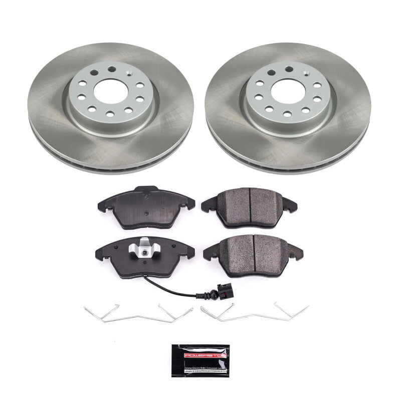 Power Stop 06-10 Volkswagen Passat Front Semi-Coated Rotor Kit Power Stop 06-10 Volkswagen Passat Front Semi-Coated Rotor Kit