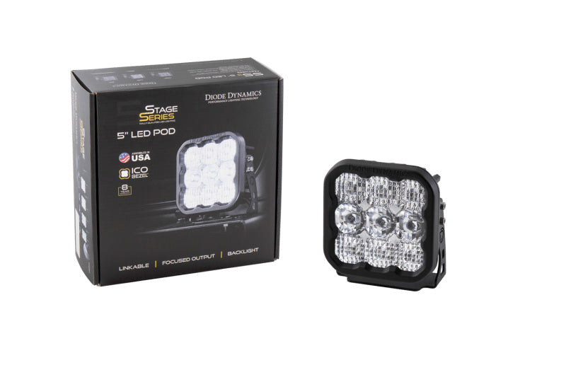 Diode Dynamics SS5 LED Pod Sport - White Driving (Single) Diode Dynamics SS5 LED Pod Sport - White Driving (Single)
