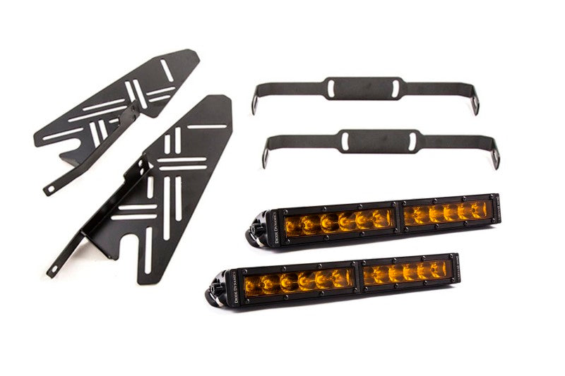 Diode Dynamics 17-19 Ford Raptor SS Fog Kit 12.0 In - Amber Driving Diode Dynamics 17-19 Ford Raptor SS Fog Kit 12.0 In - Amber Driving