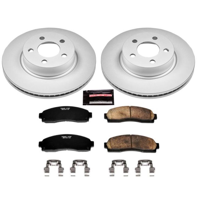 Power Stop 01-03 Ford Explorer Sport Front Z17 Evolution Geomet Coated Brake Kit Power Stop 01-03 Ford Explorer Sport Front Z17 Evolution Geomet Coated Brake Kit