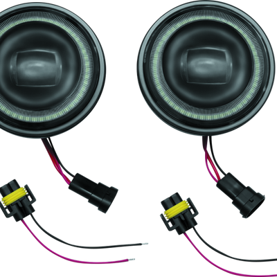 Kuryakyn 4-1/2inch Vision Passing Lmps Black