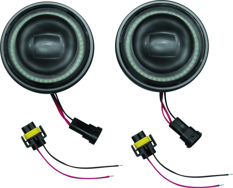 Kuryakyn 4-1/2inch Vision Passing Lmps Black Kuryakyn 4-1/2inch Vision Passing Lmps Black