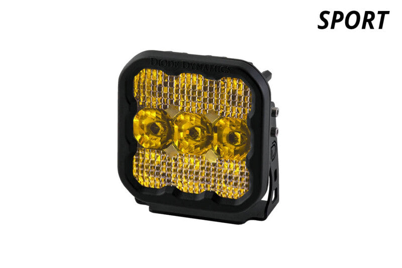 Diode Dynamics SS5 LED Pod Sport - Yellow Driving (Single) Diode Dynamics SS5 LED Pod Sport - Yellow Driving (Single)