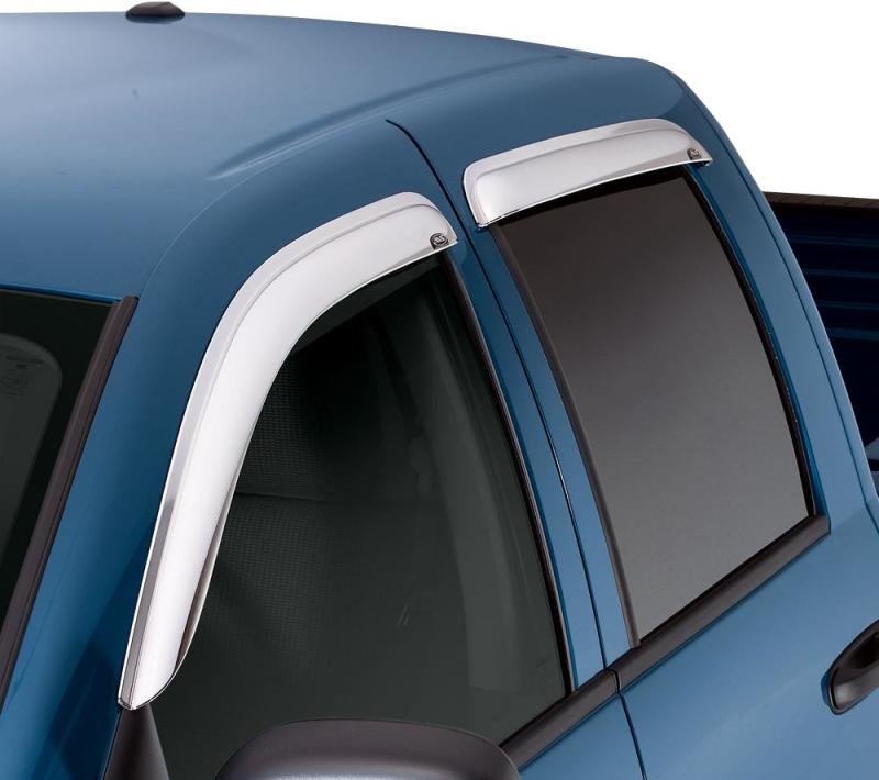AVS 06-08 Lincoln Mark LT Ventvisor Outside Mount Front & Rear Window Deflectors 4pc - Chrome AVS 06-08 Lincoln Mark LT Ventvisor Outside Mount Front & Rear Window Deflectors 4pc - Chrome