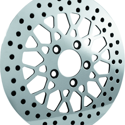 Bikers Choice 11.5 Inch Front Mesh Brake Rotor 84-16 Big Twin & XL Except 06-17 FXD 08-17 FLH FLT