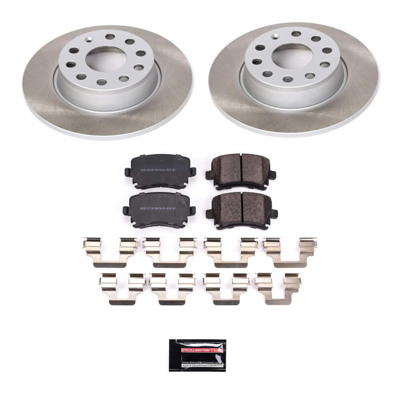 Power Stop 2010 Volkswagen Golf Rear Semi-Coated Rotor Kit Power Stop 2010 Volkswagen Golf Rear Semi-Coated Rotor Kit