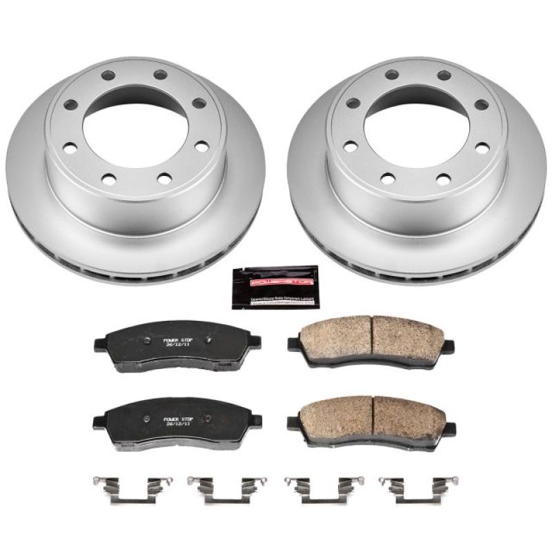 Power Stop 00-05 Ford Excursion Rear Z17 Evolution Geomet Coated Brake Kit Power Stop 00-05 Ford Excursion Rear Z17 Evolution Geomet Coated Brake Kit