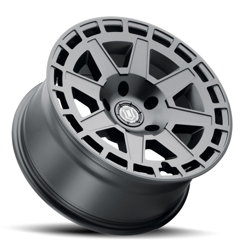 ICON Compass 17x8.5 6x5.5 0mm Offset 4.75in BS Satin Black Wheel ICON Compass 17x8.5 6x5.5 0mm Offset 4.75in BS Satin Black Wheel