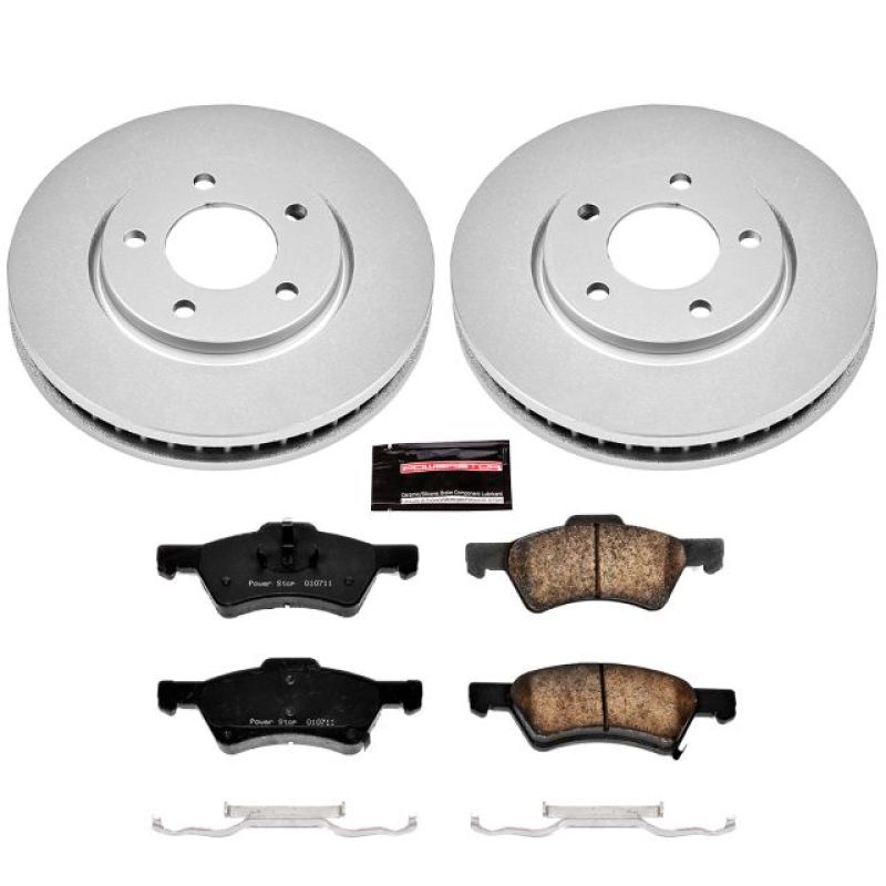 Power Stop 01-07 Chrysler Town & Country Front Z17 Evolution Geomet Coated Brake Kit Power Stop 01-07 Chrysler Town & Country Front Z17 Evolution Geomet Coated Brake Kit