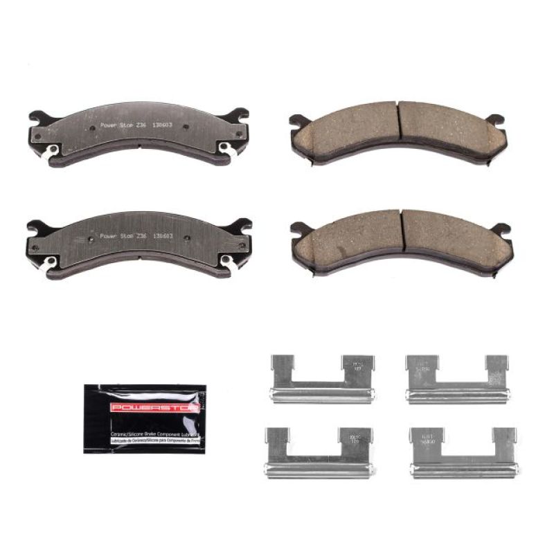 Power Stop 01-06 Chevrolet Silverado 3500 Rear Z36 Truck & Tow Brake Pads w/Hardware Power Stop 01-06 Chevrolet Silverado 3500 Rear Z36 Truck & Tow Brake Pads w/Hardware