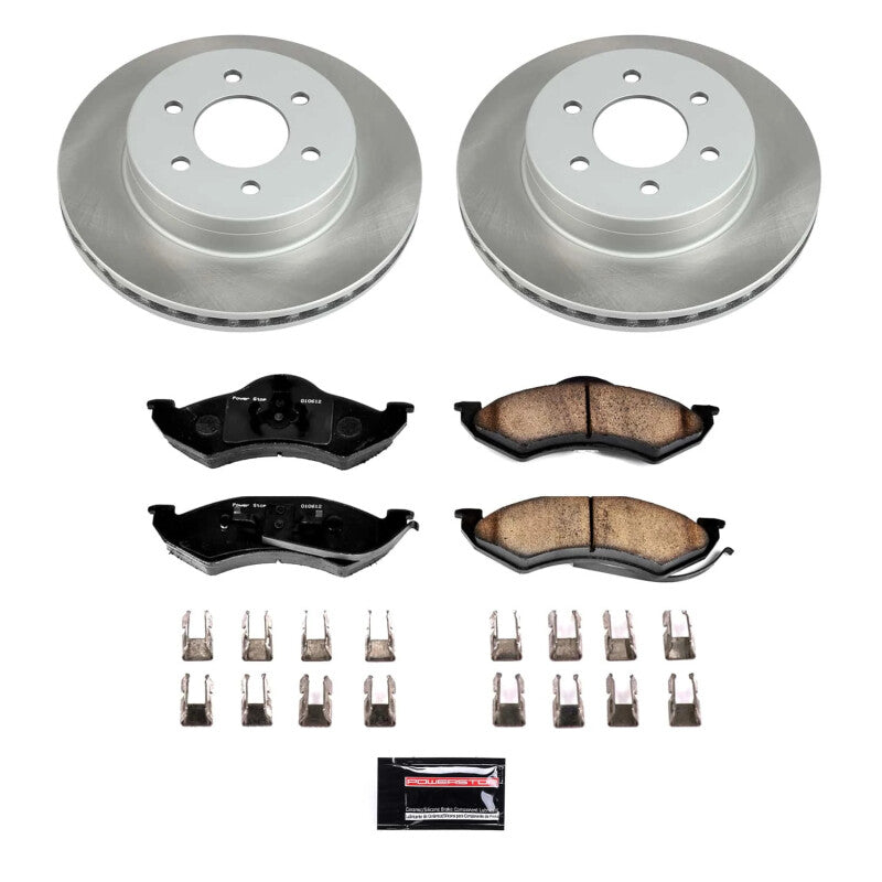 Power Stop 98-99 Dodge Durango Front Semi-Coated Rotor Kit Power Stop 98-99 Dodge Durango Front Semi-Coated Rotor Kit